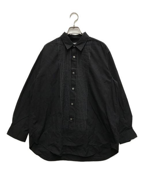 COMME des GARCONS HOMME（コムデギャルソン オム）COMME des GARCONS HOMME (コムデギャルソン オム) ピンタックステッチシャツ ブラック サイズ: Free(記載なし)の古着・服飾アイテム