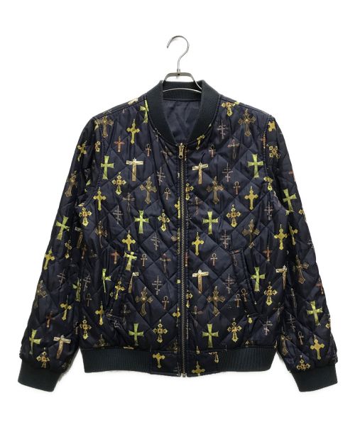 SUPREME（シュプリーム）SUPREME (シュプリーム) Crosses Reversible Bomber ネイビー サイズ:Mの古着・服飾アイテム