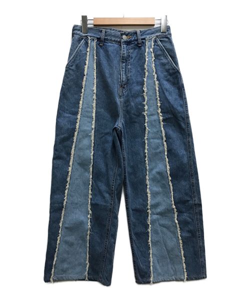 jieda（ジエダ）jieda (ジエダ) SWITCHING OVER DENIM PANTS インディゴ サイズ:1の古着・服飾アイテム