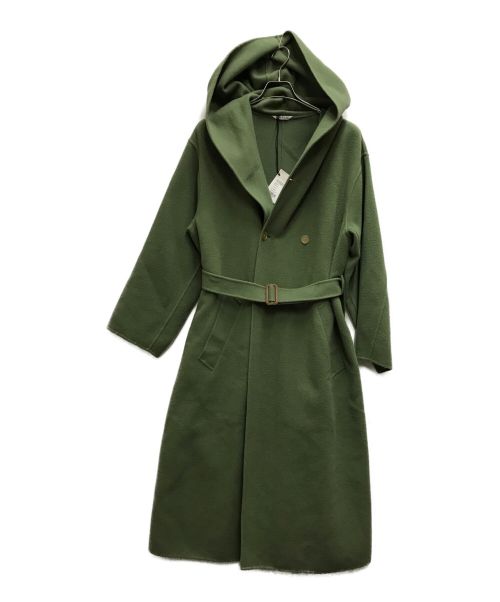 AURALEE（オーラリー）AURALEE (オーラリー) VELOUR BRUSHED WOOL MELTON HAND SEWN HOODED DOUBLE グリーン サイズ:1の古着・服飾アイテム