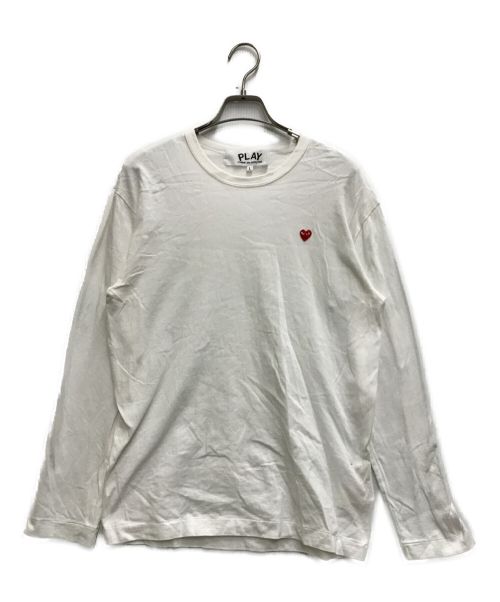 PLAY COMME des GARCONS（プレイ コムデギャルソン）PLAY COMME des GARCONS (プレイ コムデギャルソン) ワッペンカットソー ホワイト サイズ:Ⅼの古着・服飾アイテム