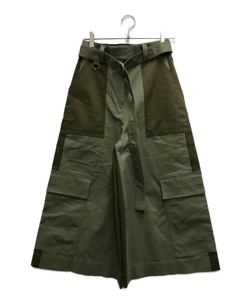 MSGM（エムエスジーエム）MSGM (エムエスジーエム) Two-tone Cargo Trousers カーキ サイズ:40の古着・服飾アイテム