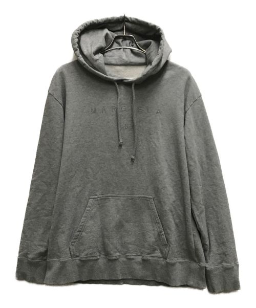 MM6 Maison Margiela（エムエムシックス メゾンマルジェラ）MM6 Maison Margiela (エムエムシックス メゾンマルジェラ) ロゴ フーディ グレー サイズ:Ⅿの古着・服飾アイテム