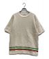 JIL SANDER+（ジルサンダープラス）の古着「Knit Striped Tee」｜ベージュ