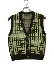 Acne studios（アクネ ストゥディオス）の古着「SLEEVELESS CARDIGAN」｜グリーン