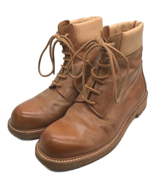 HENDER SCHEME（エンダースキーマ）HENDER SCHEME (エンダースキーマ) レースアップブーツ ベージュ サイズ:SIZE 5の古着・服飾アイテム