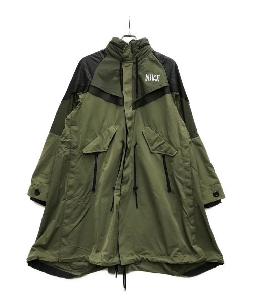 NIKE（ナイキ）NIKE (ナイキ) sacai (サカイ) Trench Jacket グリーン サイズ:Sの古着・服飾アイテム