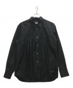 COMME des GARCONS HOMME PLUSコムデギャルソンオムプリュス）の古着「ギャザーシャツ」｜ブラック