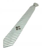 TOGAトーガ）の古着「Metal motif tie」｜ホワイト×グリーン