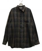 AURALEEオーラリー）の古着「SUPER LIGHT WOOL CHECK SHIRT」｜ブラウン