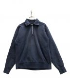 A.PRESSEアプレッセ）の古着「Vintage Half Zip Sweatshirt」｜ネイビー