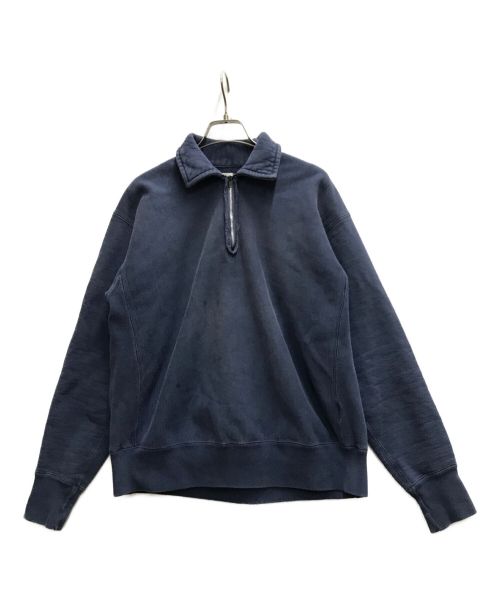 A.PRESSE（アプレッセ）A.PRESSE (アプレッセ) Vintage Half Zip Sweatshirt ネイビー サイズ:2の古着・服飾アイテム