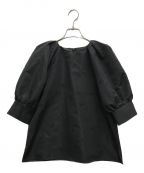 Blueleaブルレア）の古着「original embroidery blouse」｜ブラック