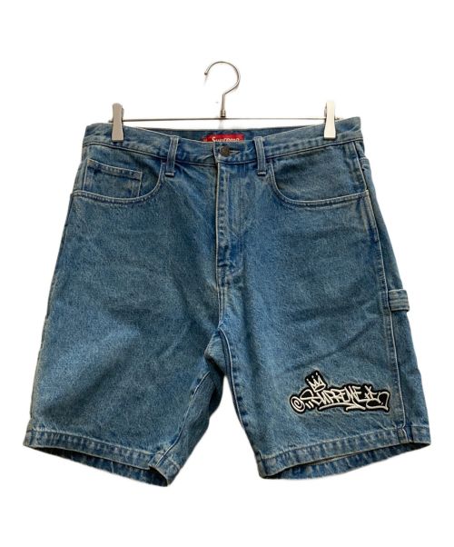 SUPREME（シュプリーム）SUPREME (シュプリーム) Handstyle Denim Painter Short インディゴ サイズ:SIZE W32の古着・服飾アイテム