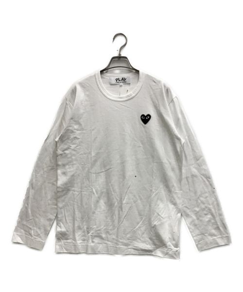 PLAY COMME des GARCONS（プレイ コムデギャルソン）PLAY COMME des GARCONS (プレイ コムデギャルソン) ロングスリーブカットソー ホワイト サイズ:Ⅼの古着・服飾アイテム