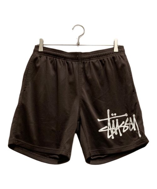 stussy（ステューシー）stussy (ステューシー) Big Basic Mesh Short ブラウン サイズ:Sの古着・服飾アイテム