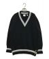 BURBERRY（バーバリー）の古着「Black Wool Oversized Cricket Sweater」｜ブラック