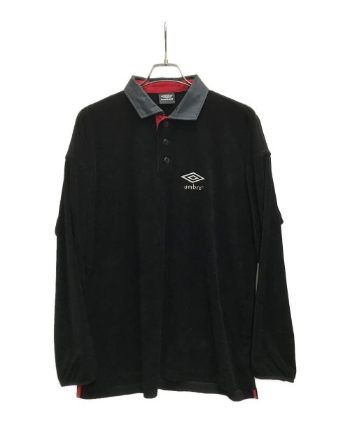 UMBRO（アンブロ）UMBRO (アンブロ) Adam et Rope (アダムエロペ) Pile Gameshirt ブラック サイズ:Mの古着・服飾アイテム