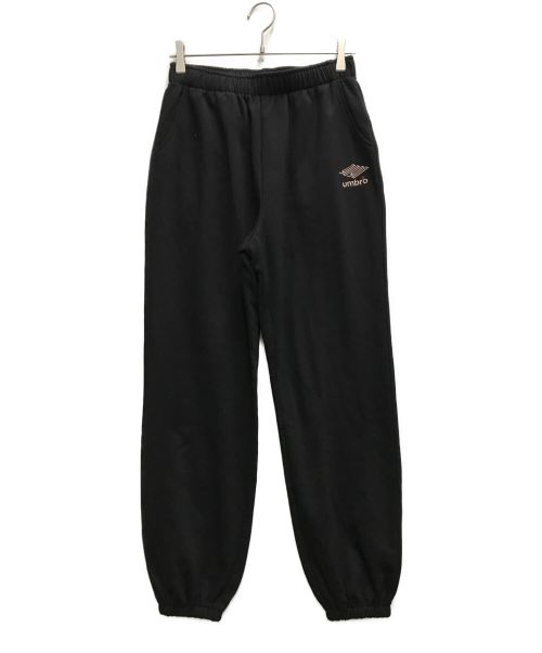 9090 × umbro（ナインティーナインティ×アンブロ）9090 × umbro (ナインティーナインティ×アンブロ) Two Logo Sweat Pants ブラック サイズ:Ⅼの古着・服飾アイテム