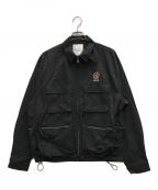 90909090）の古着「Multi Pockets Nylon Blouson」｜ブラック