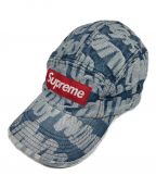 SUPREMEシュプリーム）の古着「Fat Tip Jacquard Denim Camp Cap」｜インディゴ