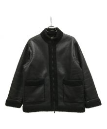 Needles×417 by EDIFICE（ニードルズ×417 バイ エディフィス）の古着「ZIPPED TIBETAN JACKET」｜ブラック