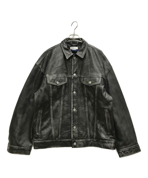 MAISON SPECIAL（メゾンスペシャル）MAISON SPECIAL (メゾンスペシャル) Hand Rub-Off Buffalo Leather Prime-Over 3rd Jacket ブラック サイズ:2の古着・服飾アイテム