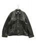 MAISON SPECIAL（メゾンスペシャル）の古着「Hand Rub-Off Buffalo Leather Prime-Over 3rd Jacket」｜ブラック