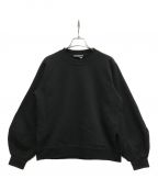 GANNIガニー）の古着「PUFF SLEEVE SWEATSHIRT」｜ブラック