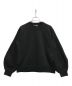 GANNI（ガニー）の古着「PUFF SLEEVE SWEATSHIRT」｜ブラック