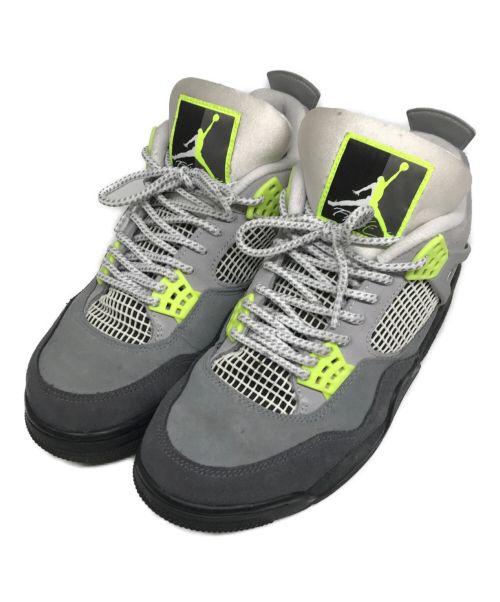 NIKE（ナイキ）NIKE (ナイキ) JORDAN 4 RETRO LE NEON グレー サイズ:US 8 1/2の古着・服飾アイテム