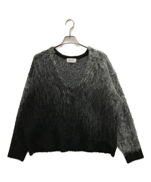 Knuth Marf（クヌースマーフ）Knuth Marf (クヌースマーフ) Uneck knit pullover グレー サイズ:FREEの古着・服飾アイテム