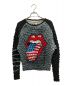 masu（エムエーエスユー）の古着「TONGUE AND LIPS POPCORNRAGLAN L/S T-SHIRT」｜グレー