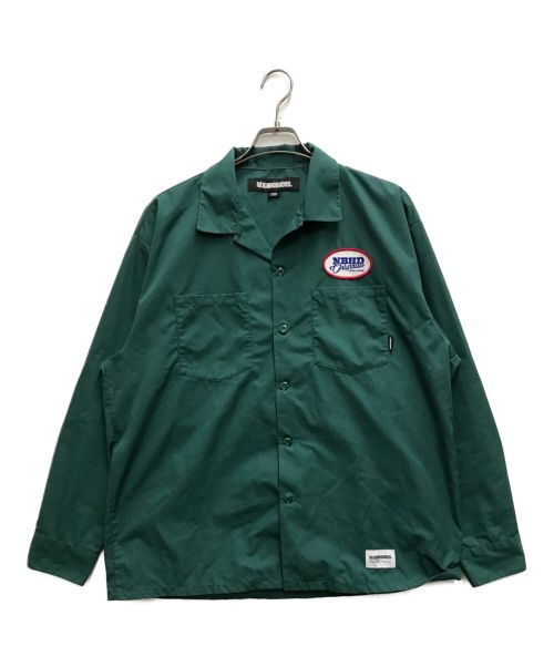 NEIGHBORHOOD（ネイバーフッド）NEIGHBORHOOD (ネイバーフッド) CLASSIC WORK SHIRT LS グリーン サイズ:Ⅼの古着・服飾アイテム