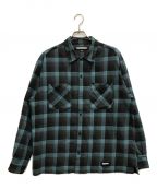 NEIGHBORHOODネイバーフッド）の古着「HALF HOMBRE CHECK SHIRT LS」｜ブルー