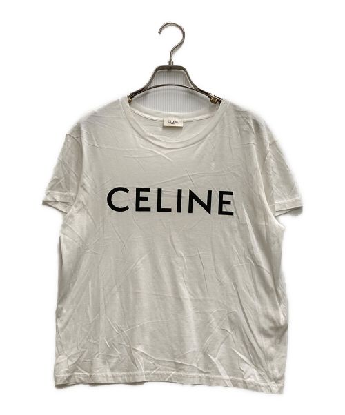 CELINE（セリーヌ）CELINE (セリーヌ) ロゴカットソー ホワイト サイズ:Ⅼの古着・服飾アイテム