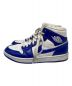 NIKE (ナイキ) WMNS AIR JORDAN 1 MID ブルー×ホワイト サイズ:US 7：9800円