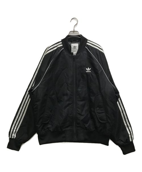 adidas（アディダス）adidas (アディダス) ボンバージャケット ブラック サイズ:２XLの古着・服飾アイテム