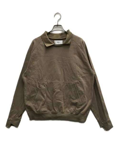 no.（ナンバー）no. (ナンバー) DOUBLE COLLAR NECK SWEAT ベージュ サイズ:1の古着・服飾アイテム