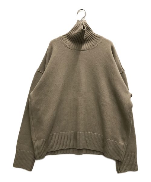 stein（シュタイン）stein (シュタイン) OVERSIZED IMPRESSION HIGH NECK KNIT ベージュ サイズ:Sの古着・服飾アイテム