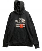 SUPREME×THE NORTH FACEシュプリーム×ザ ノース フェイス）の古着「Metallic Logo Hooded Sweatshirt」｜ブラック