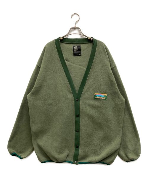 CHALLENGER（チャレンジャー）CHALLENGER (チャレンジャー) CLASSIC FLEECE CARDIGAN グリーン サイズ:XLの古着・服飾アイテム