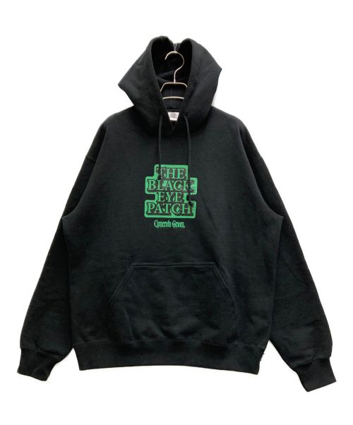 THE BLACK EYE PATCH（ブラックアイパッチ）THE BLACK EYE PATCH (ブラックアイパッチ) CONCRETE GREEN HOODIE BLACK ブラック サイズ:Ⅼの古着・服飾アイテム