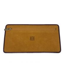 LOEWE（ロエベ）の古着「Yellow leather pouch」｜イエロー