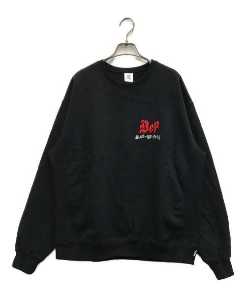 THE BLACK EYE PATCH（ブラックアイパッチ）THE BLACK EYE PATCH (ブラックアイパッチ) THUG’ S HARMONY CREW SWEAT ブラック サイズ:Ⅼの古着・服飾アイテム