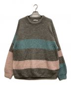 flagstuffフラグスタフ）の古着「MULTI STRIPE SWEATER」｜ベージュ