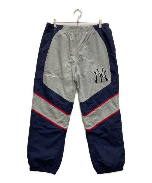 SUPREME（シュプリーム）SUPREME (シュプリーム) New York Yankees Track Pant グレー×ネイビー サイズ:Ⅼの古着・服飾アイテム