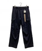 POLYPLOIDポリプロイド）の古着「CARGO TUCK PANTS B」｜ネイビー