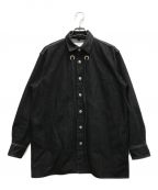 kudosクードス）の古着「BIG DENIM SHIRT JACKET」｜ブラック