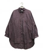 MAISON SPECIALメゾンスペシャル）の古着「Prime-Over Long Length Shirt Coat」｜パープル